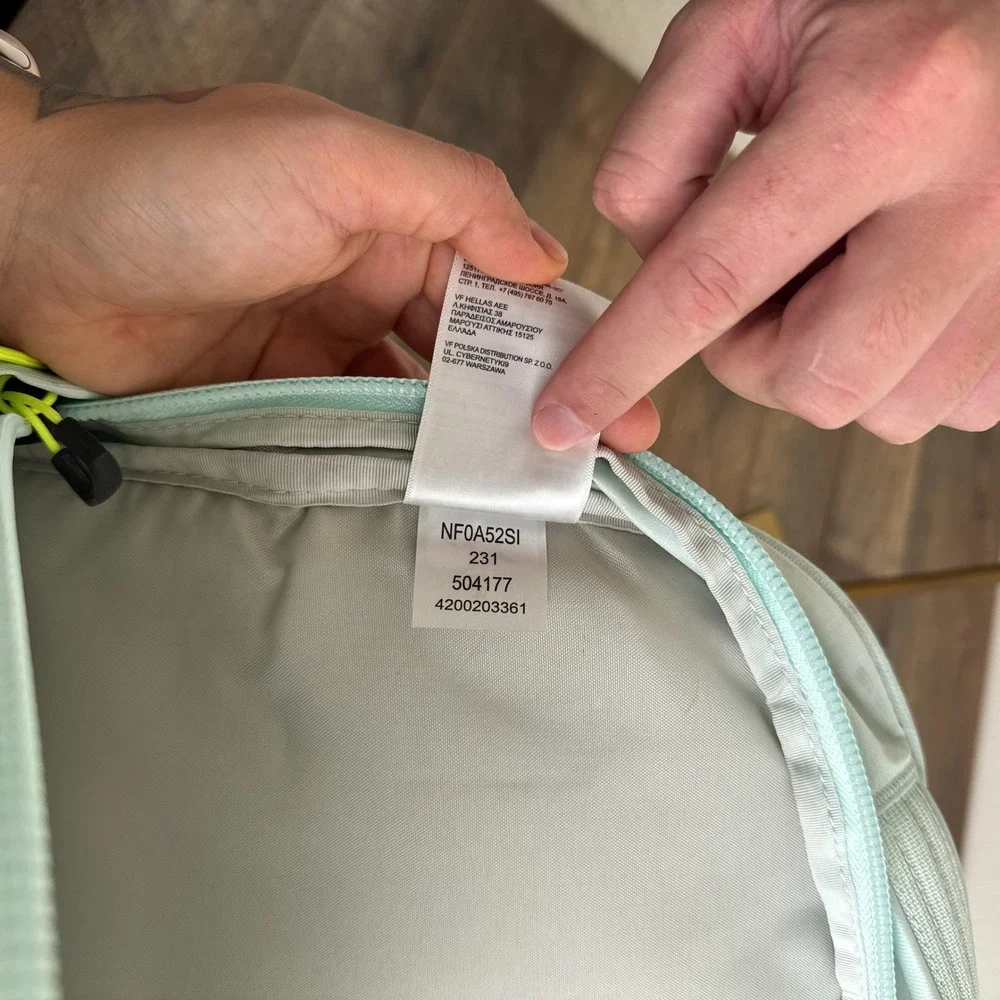 The North Face Borealis 27L Backpack Mint Green Neon Yellow NWT